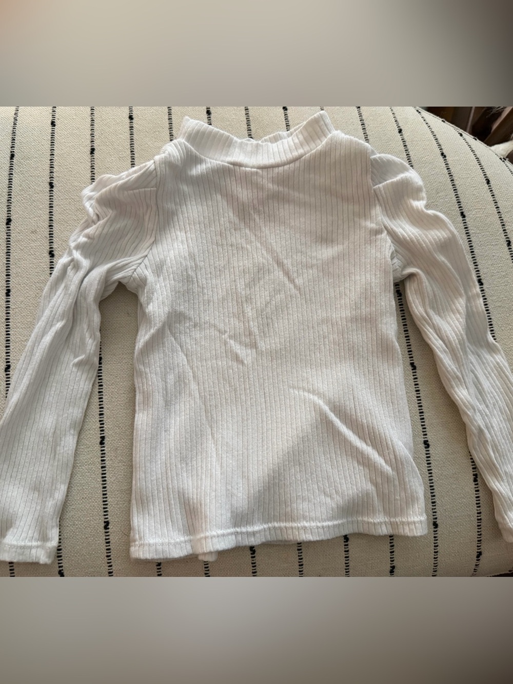 wonder nation White Ribbed Long Sleeve Top
